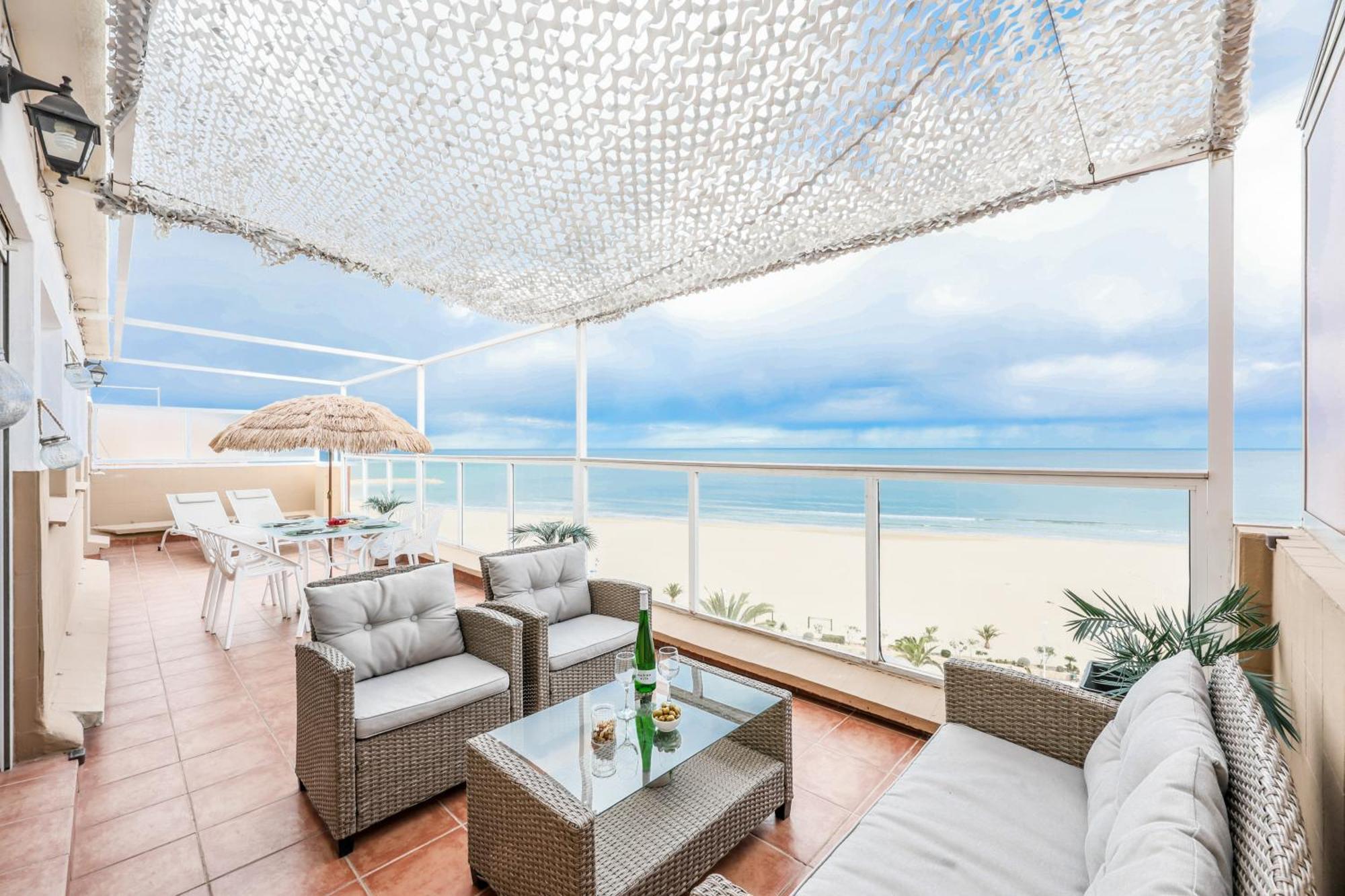 Lux Penthouse Mediterranean Views Beach Front Sagunto エクステリア 写真
